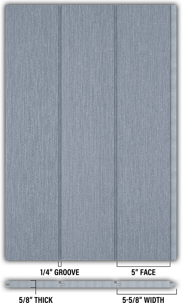 5″ RoughSawn T&G Modern Shiplap Strips - Individual