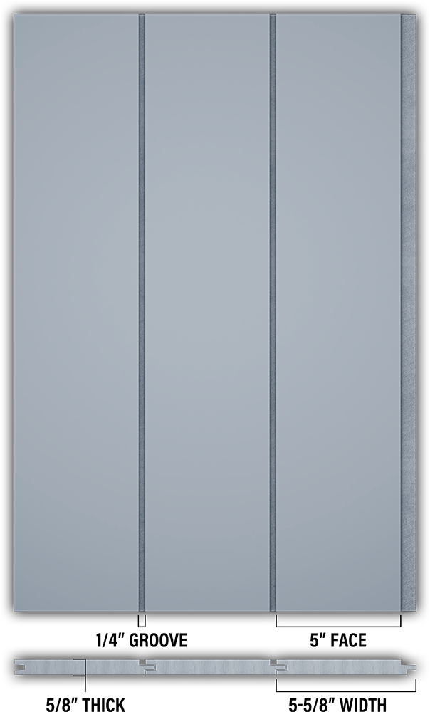 5″ Smooth T&G Modern Shiplap Strips - Individual