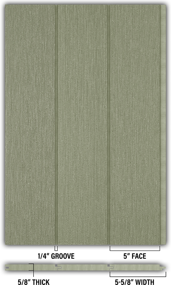 5″ RoughSawn T&G Modern Shiplap Strips - Individual