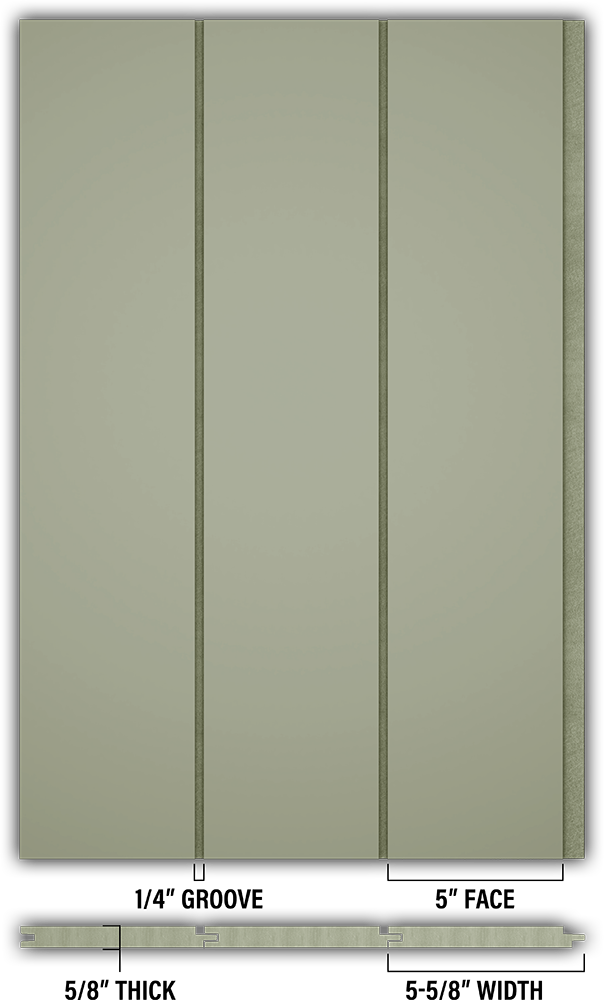 5″ Smooth T&G Modern Shiplap Strips - Individual