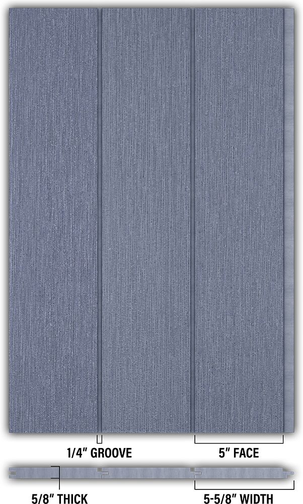 5″ RoughSawn T&G Modern Shiplap Strips - Individual