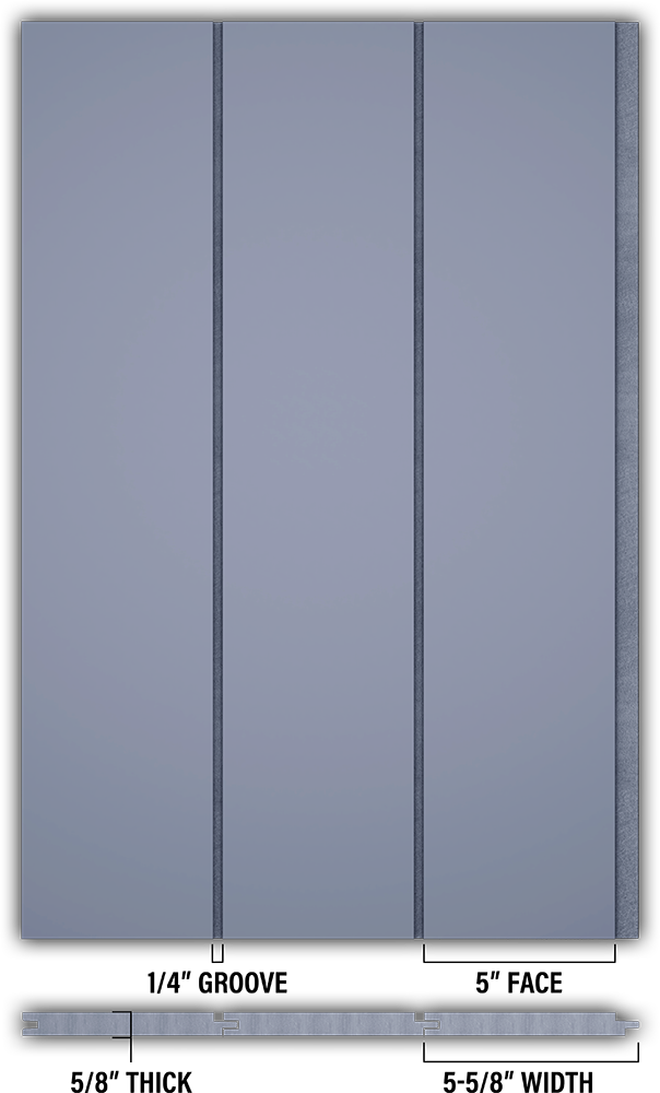 5″ Smooth T&G Modern Shiplap Strips - Individual
