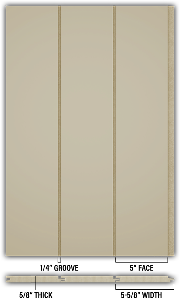 5″ Smooth T&G Modern Shiplap Strips - Individual