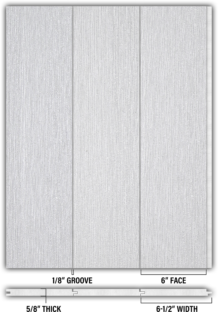 6″ RoughSawn T&G Modern Shiplap Strips - Individual