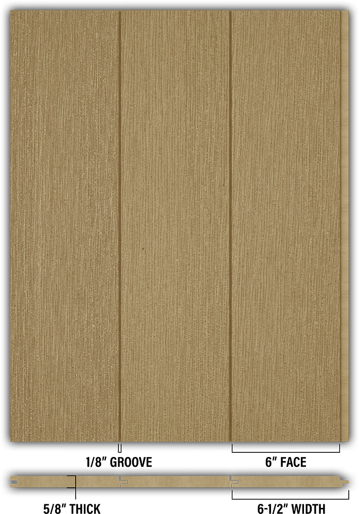 6″ RoughSawn T&G Modern Shiplap Strips - Individual