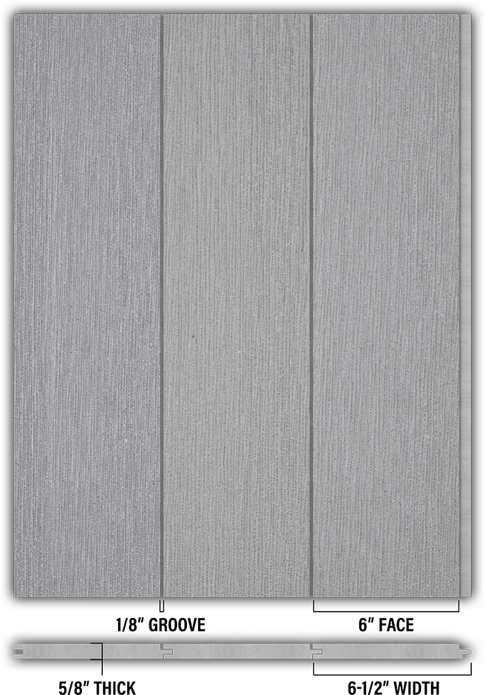 6″ RoughSawn T&G Modern Shiplap Strips - Individual
