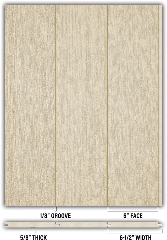 6″ RoughSawn T&G Modern Shiplap Strips - Individual