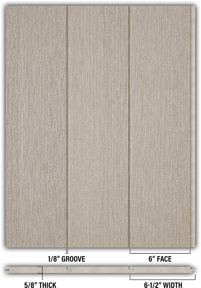 6″ RoughSawn T&G Modern Shiplap Strips - Individual