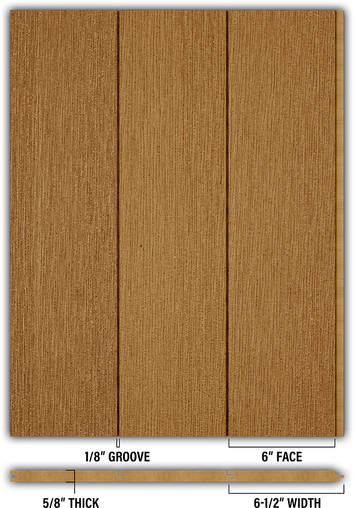 6″ RoughSawn T&G Modern Shiplap Strips - Individual