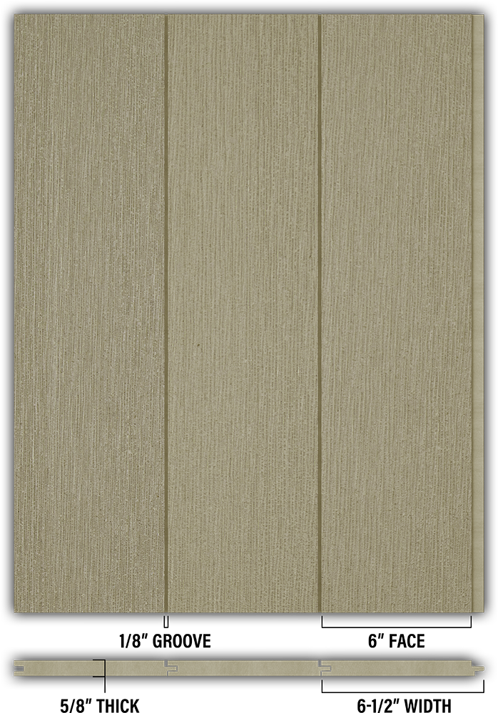 6″ RoughSawn T&G Modern Shiplap Strips - Individual