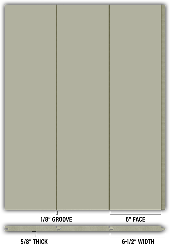 6″ Smooth T&G Modern Shiplap Strips - Individual