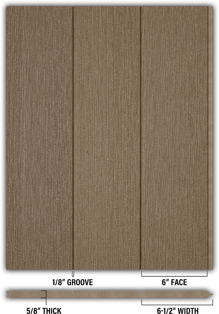 6″ RoughSawn T&G Modern Shiplap Strips - Individual