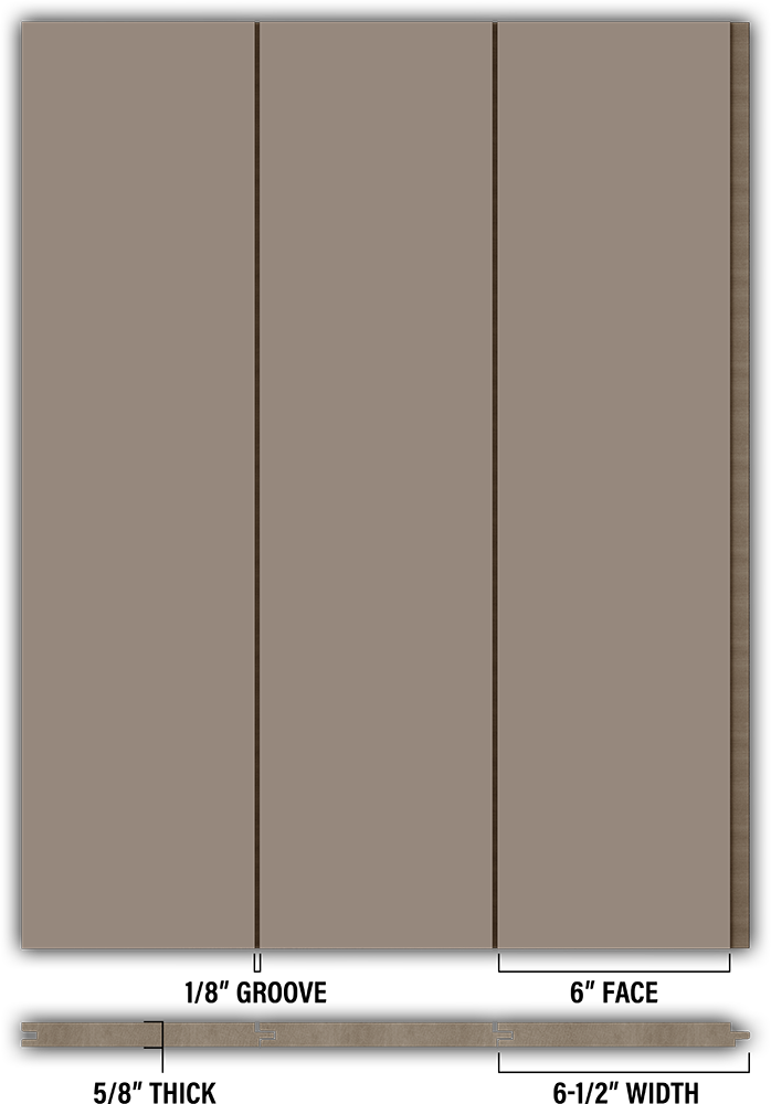 6″ Smooth T&G Modern Shiplap Strips - Individual