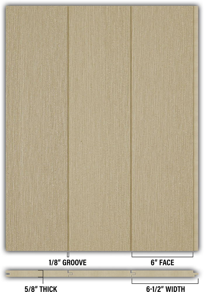 6″ RoughSawn T&G Modern Shiplap Strips - Individual