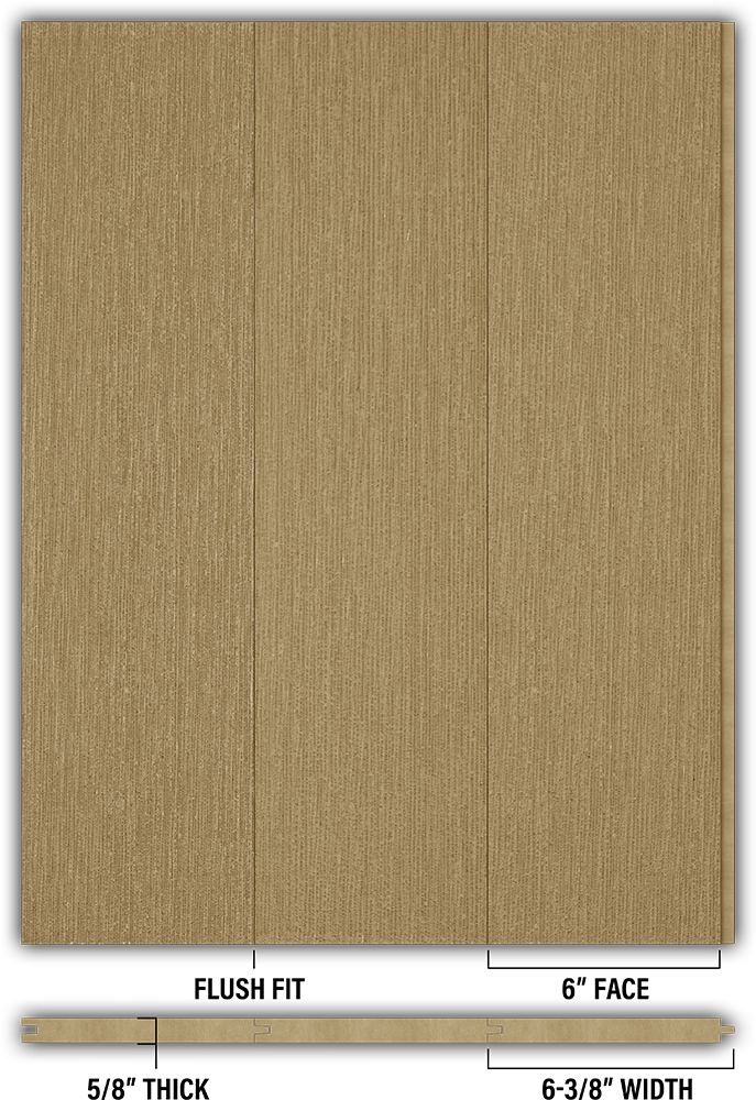 6″ RoughSawn T&G Modern Shiplap Strips - Individual
