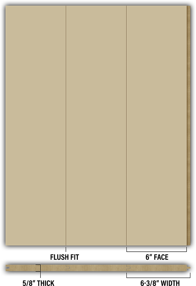 6″ Smooth T&G Modern Shiplap Strips - Individual