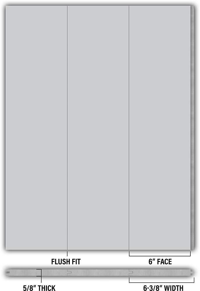 6″ Smooth T&G Modern Shiplap Strips - Individual