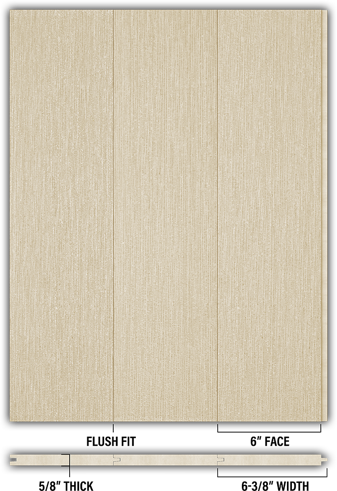6″ RoughSawn T&G Modern Shiplap Strips - Individual