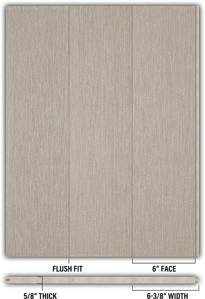 6″ RoughSawn T&G Modern Shiplap Strips - Individual