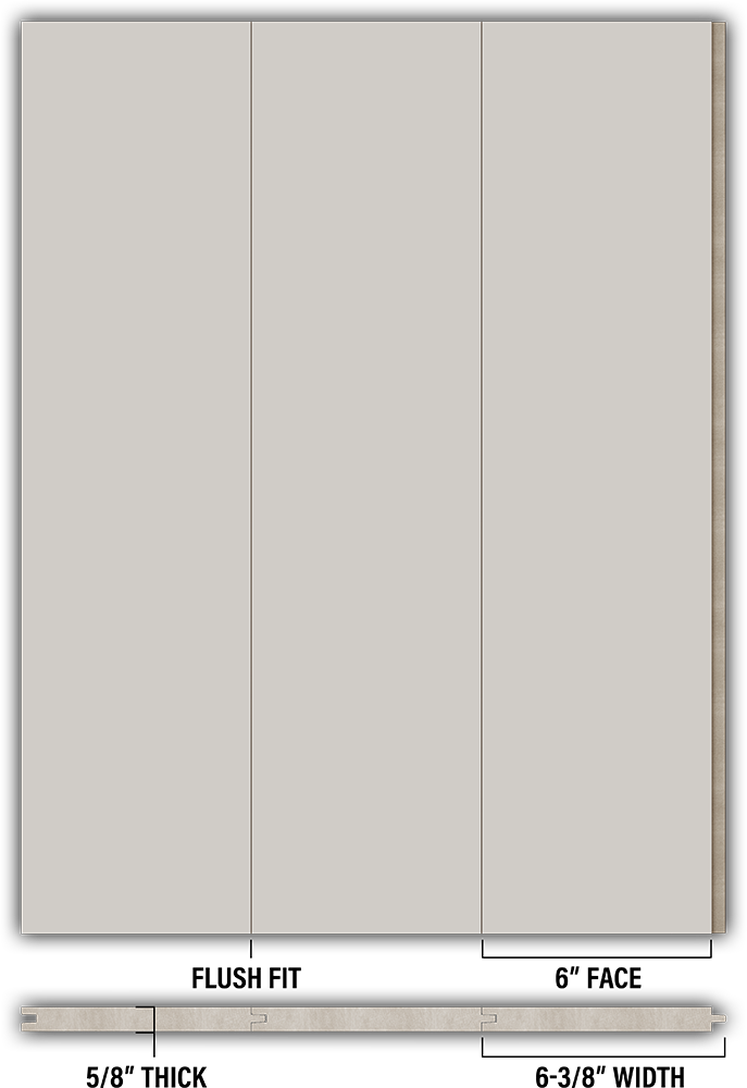 6″ Smooth T&G Modern Shiplap Strips - Individual