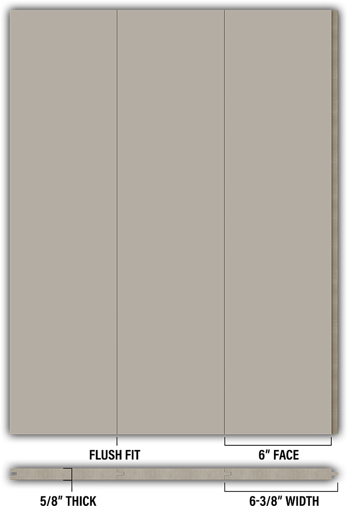 6″ Smooth T&G Modern Shiplap Strips - Individual