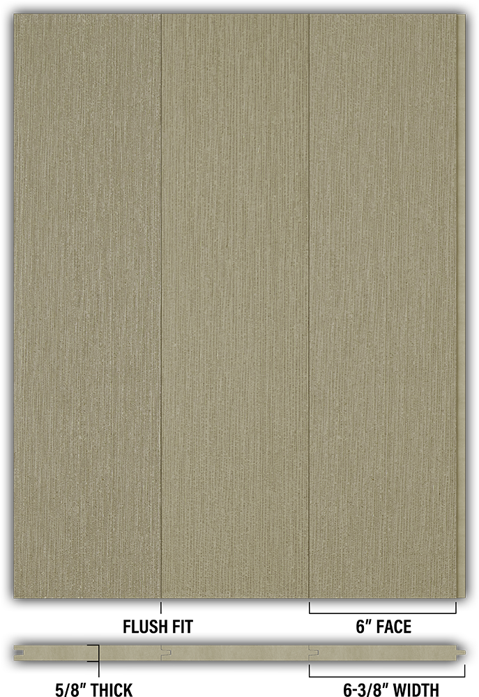 6″ RoughSawn T&G Modern Shiplap Strips - Individual