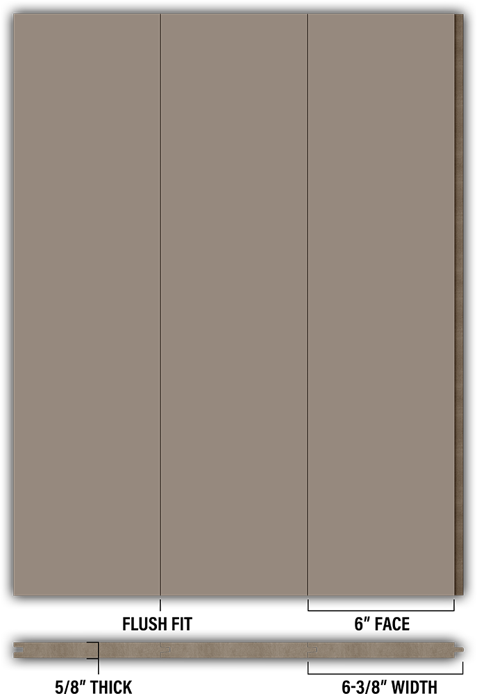 6″ Smooth T&G Modern Shiplap Strips - Individual