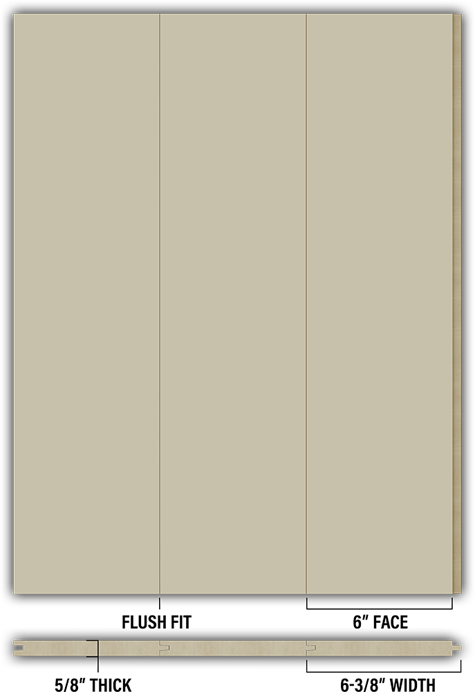 6″ Smooth T&G Modern Shiplap Strips - Individual