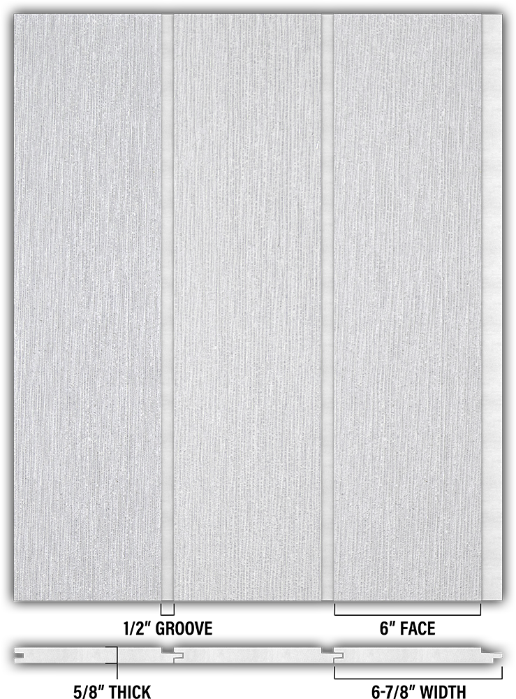 6″ RoughSawn T&G Modern Shiplap Strips - Individual