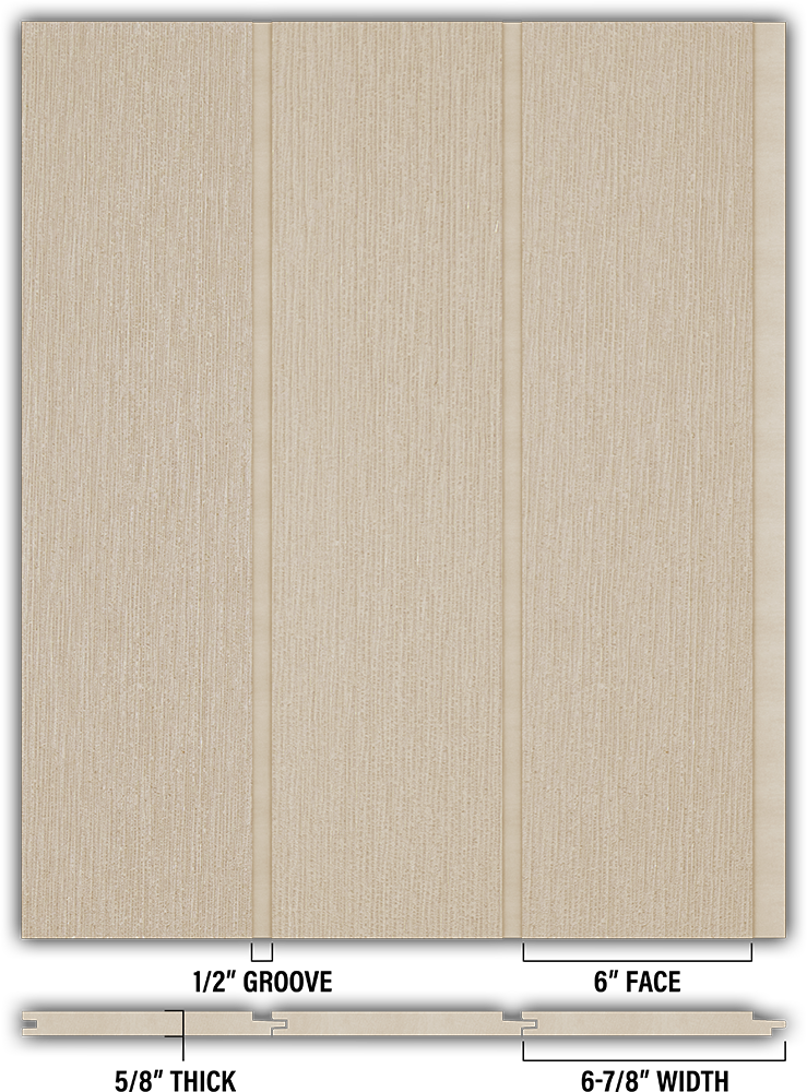 6″ RoughSawn T&G Modern Shiplap Strips - Individual
