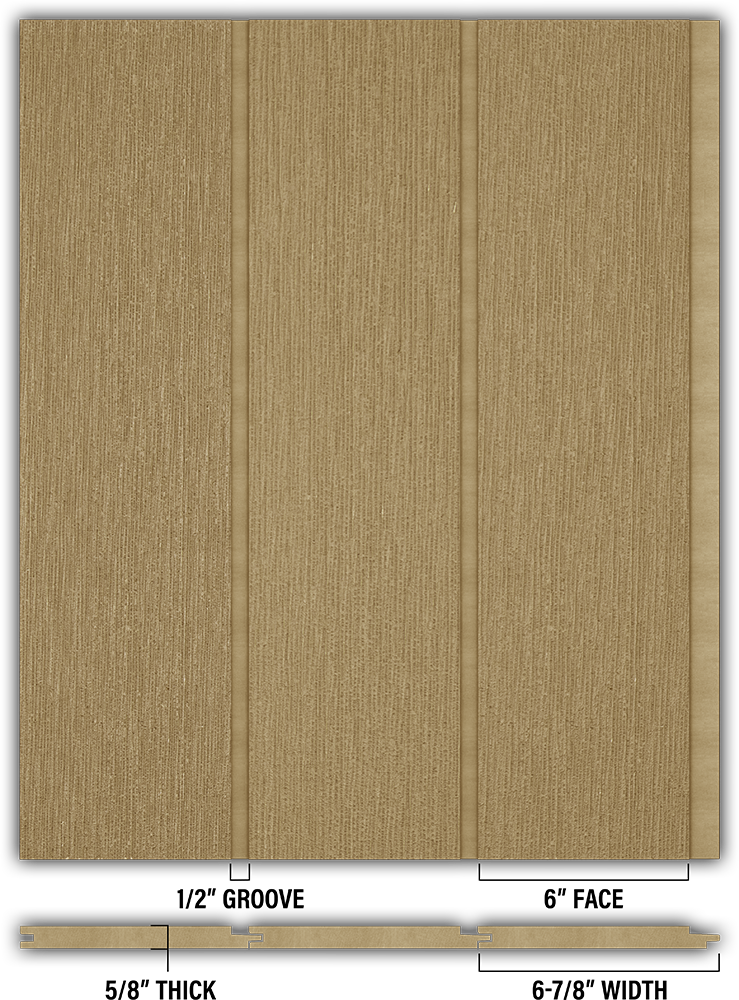 6″ RoughSawn T&G Modern Shiplap Strips - Individual