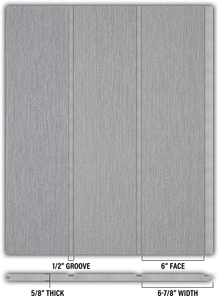 6″ RoughSawn T&G Modern Shiplap Strips - Individual