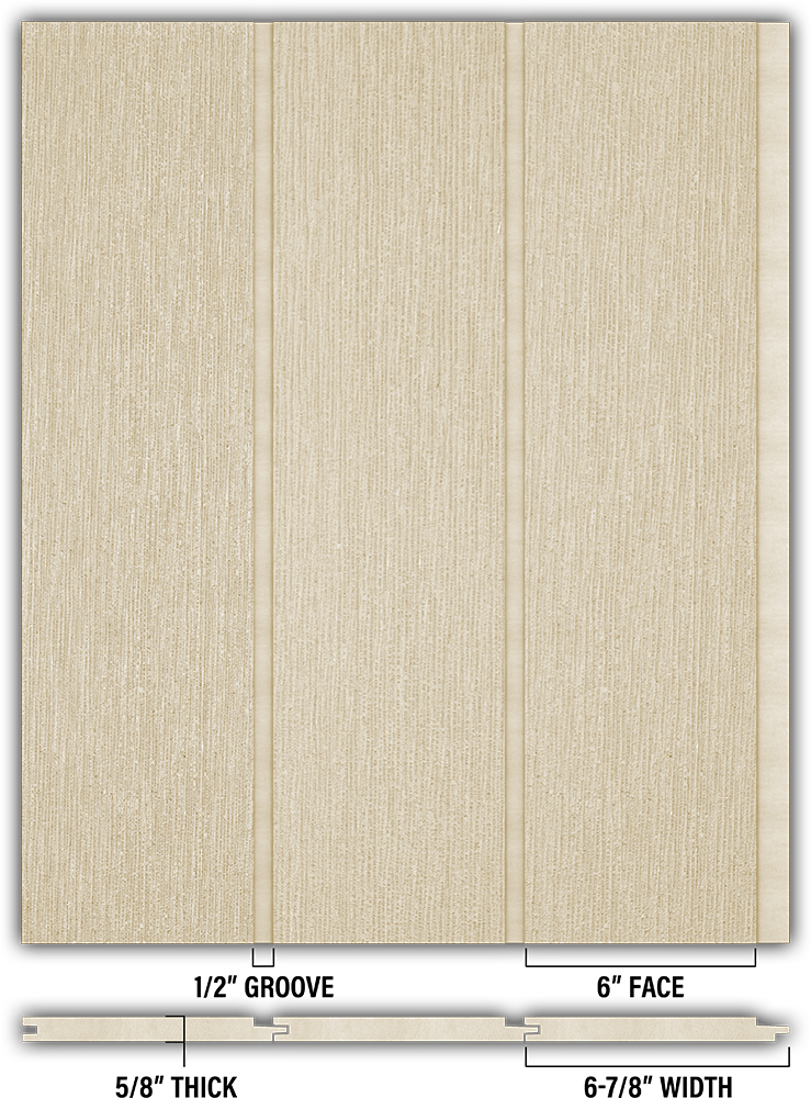 6″ RoughSawn T&G Modern Shiplap Strips - Individual
