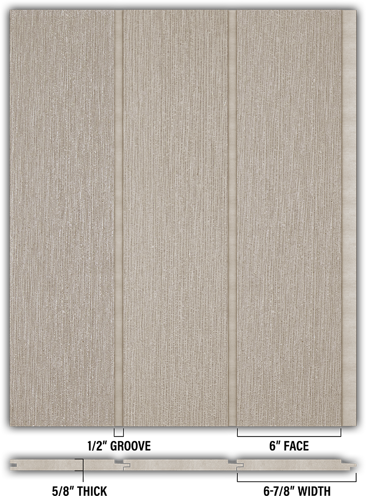 6″ RoughSawn T&G Modern Shiplap Strips - Individual