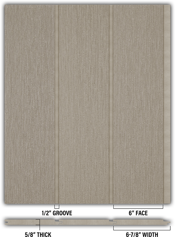 6″ RoughSawn T&G Modern Shiplap Strips - Individual