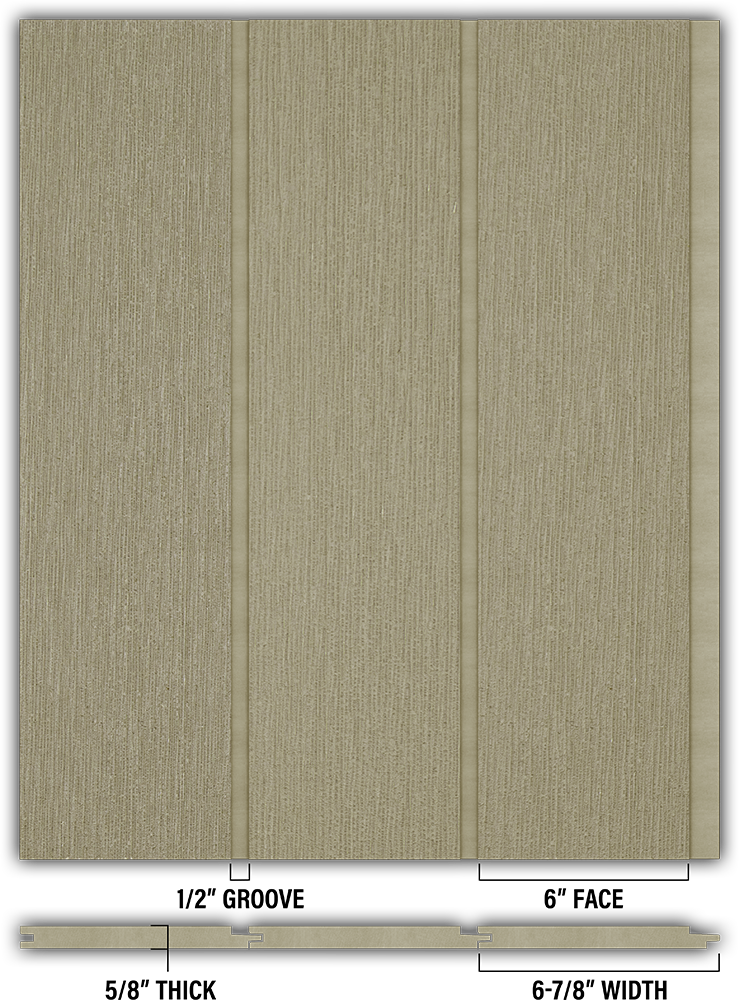 6″ RoughSawn T&G Modern Shiplap Strips - Individual