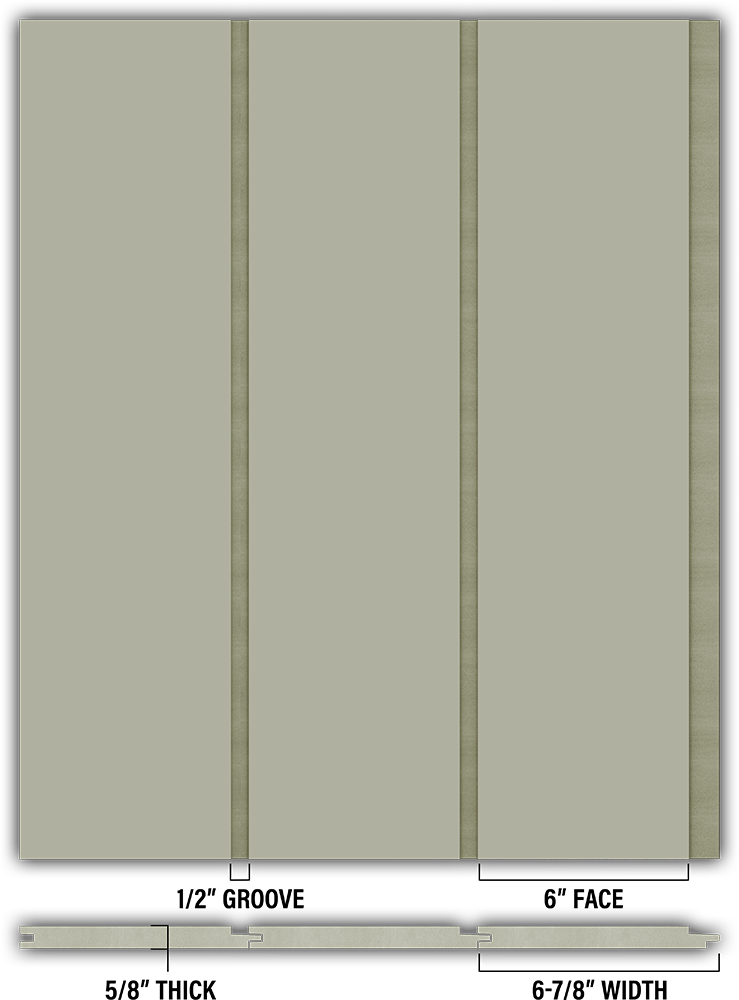 6″ Smooth T&G Modern Shiplap Strips - Individual