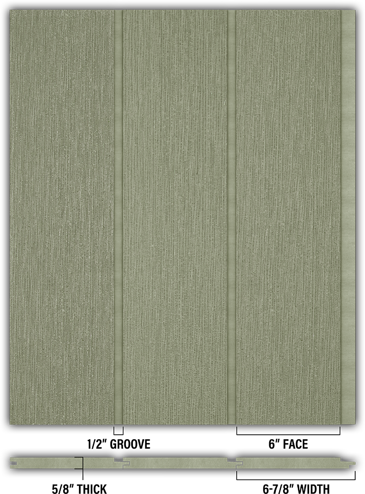 6″ RoughSawn T&G Modern Shiplap Strips - Individual