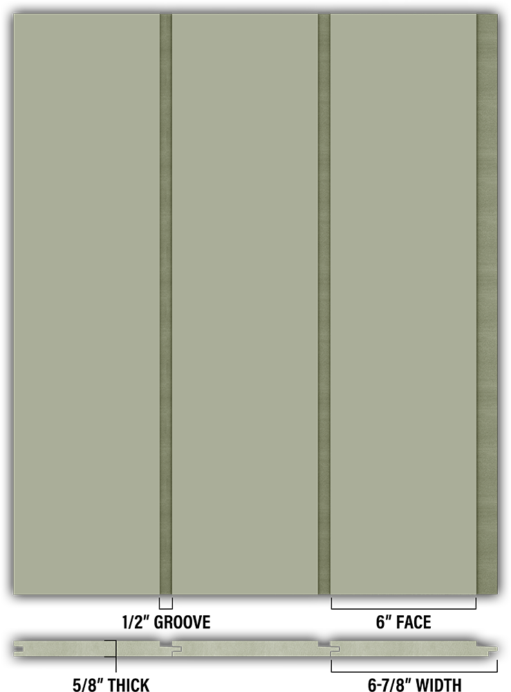 6″ Smooth T&G Modern Shiplap Strips - Individual