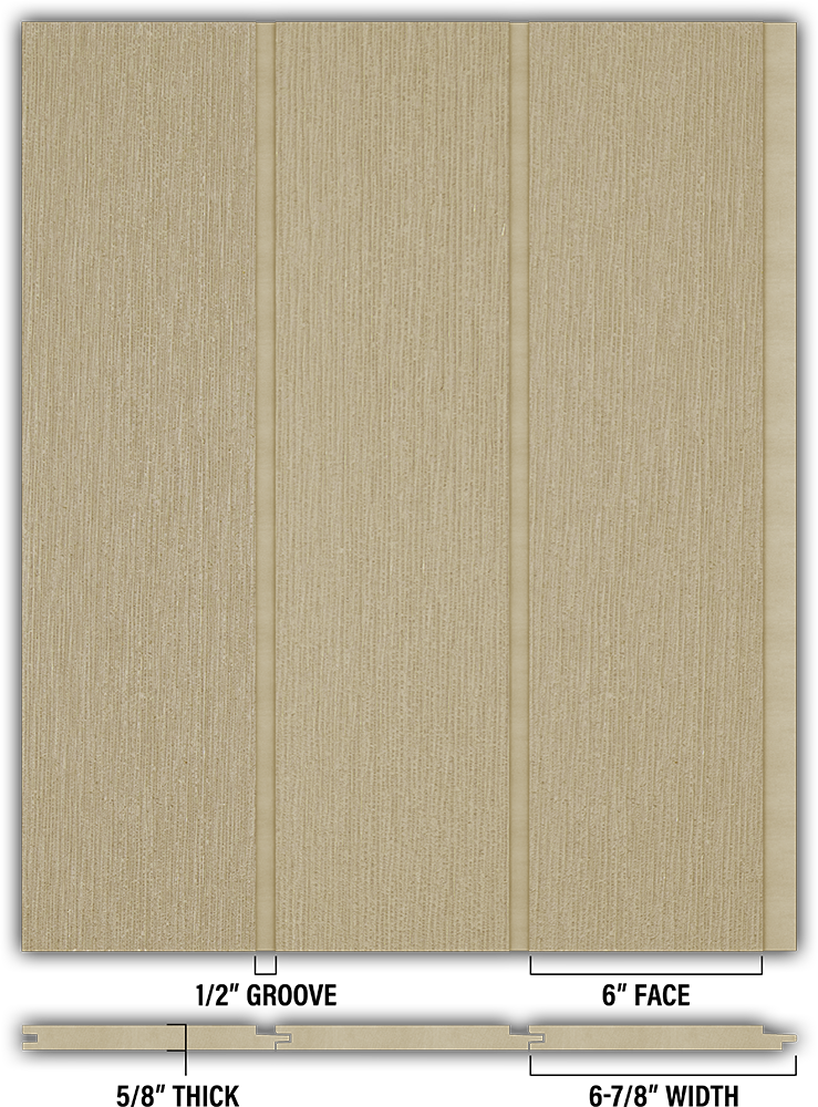 6″ RoughSawn T&G Modern Shiplap Strips - Individual