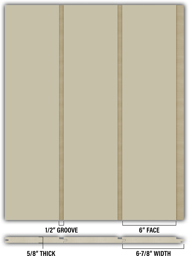 6″ Smooth T&G Modern Shiplap Strips - Individual