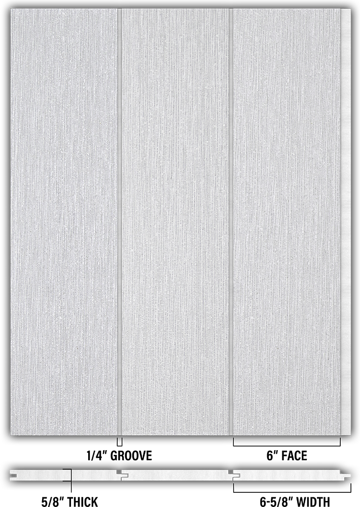 6″ RoughSawn T&G Modern Shiplap Strips - Individual