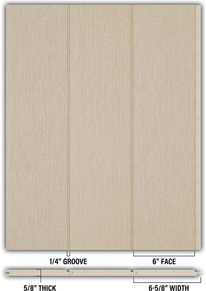 6″ RoughSawn T&G Modern Shiplap Strips - Individual
