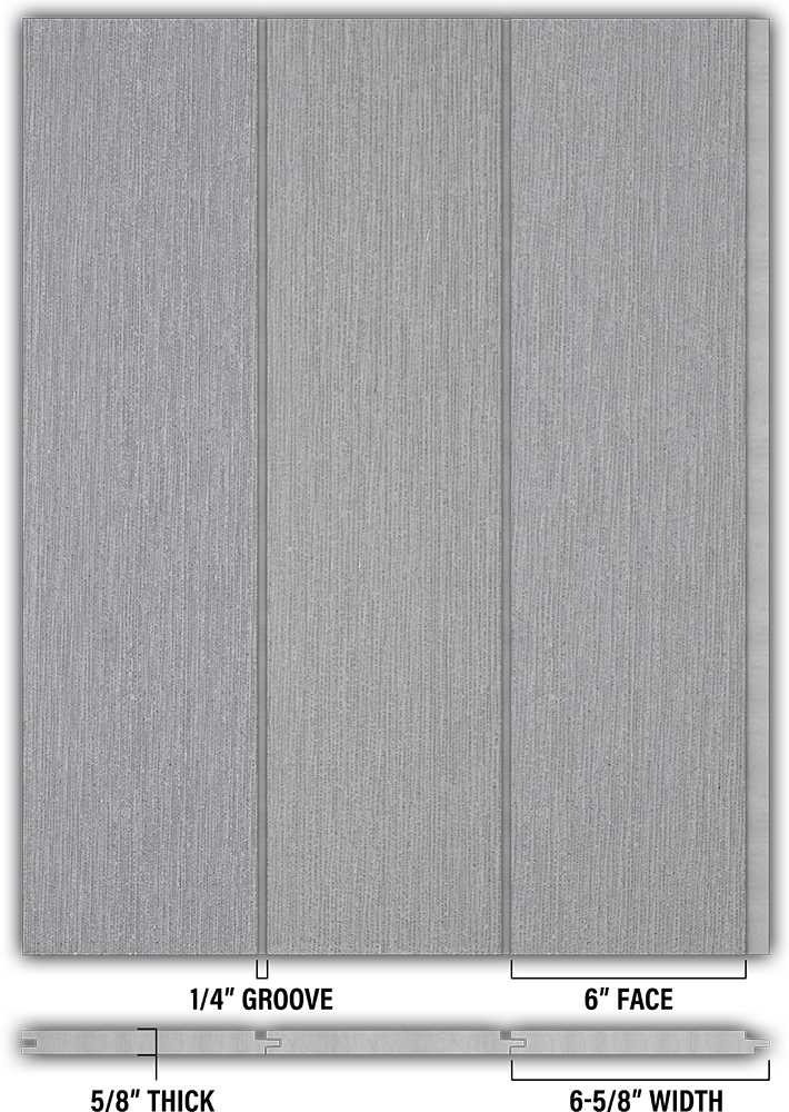 6″ RoughSawn T&G Modern Shiplap Strips - Individual