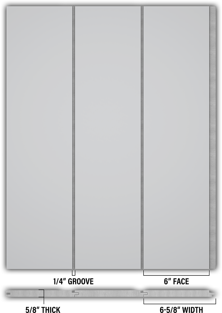 6″ Smooth T&G Modern Shiplap Strips - Individual