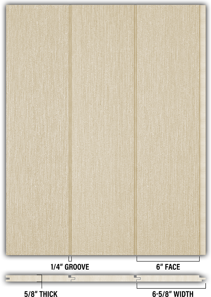 6″ RoughSawn T&G Modern Shiplap Strips - Individual