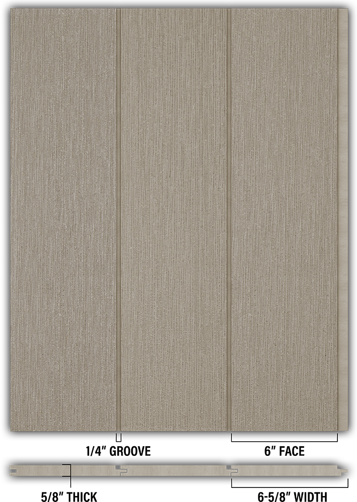 6″ RoughSawn T&G Modern Shiplap Strips - Individual