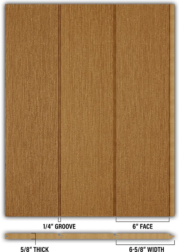 6″ RoughSawn T&G Modern Shiplap Strips - Individual