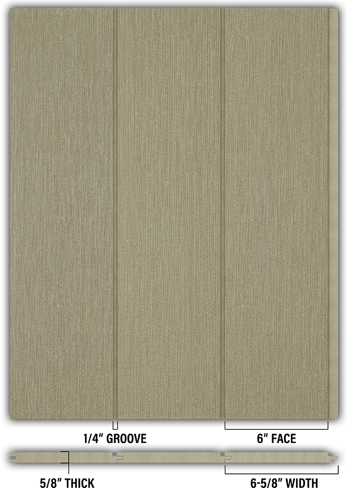 6″ RoughSawn T&G Modern Shiplap Strips - Individual