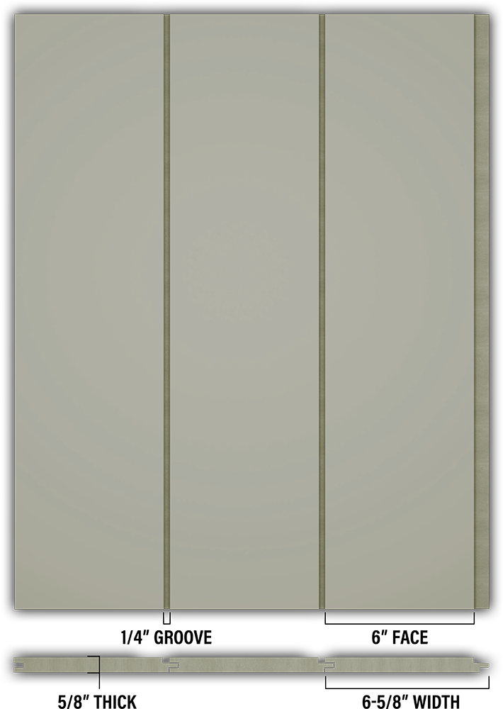 6″ Smooth T&G Modern Shiplap Strips - Individual
